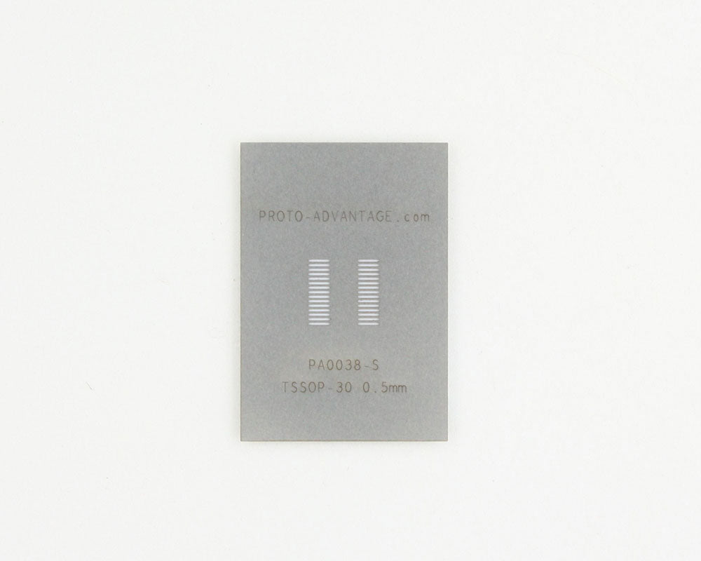 TSSOP-30 (0.5 mm pitch) Stainless Steel Stencil