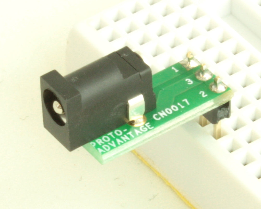 Jack 1.7mm ID, 4mm OD (EIAJ-2) adapter board