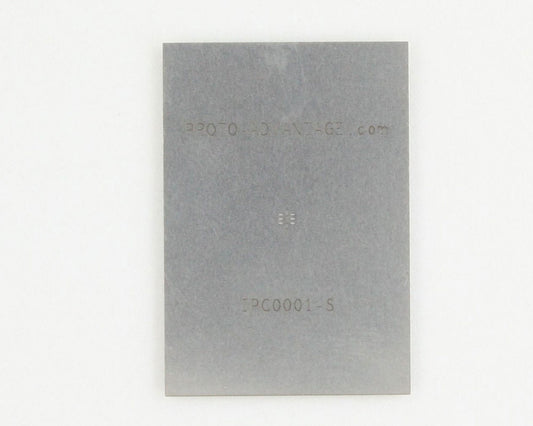 QFN-8 (0.8 mm pitch, 1.4 x 1.2 mm body) Stainless Steel Stencil