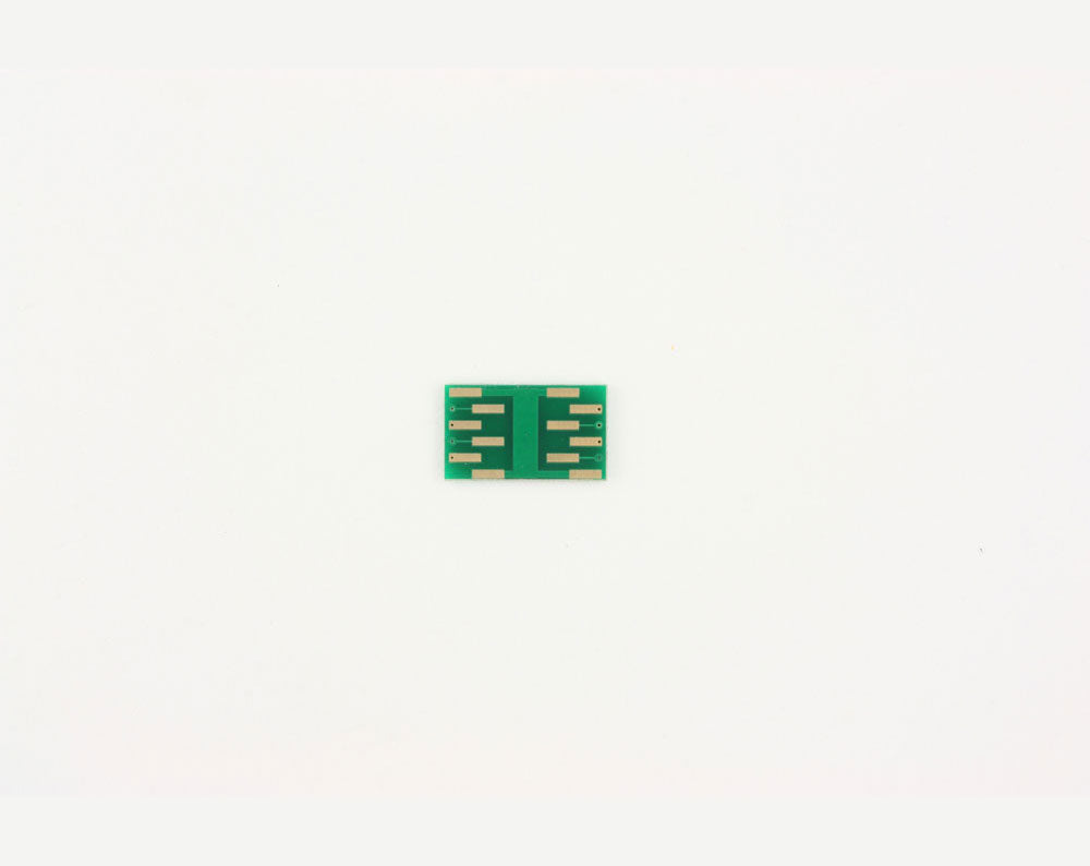 QFN-8 to DIP-12 SMT Adapter (0.65 mm pitch, 3 x 3 mm body, 1.1 x 1.1 mm pad)