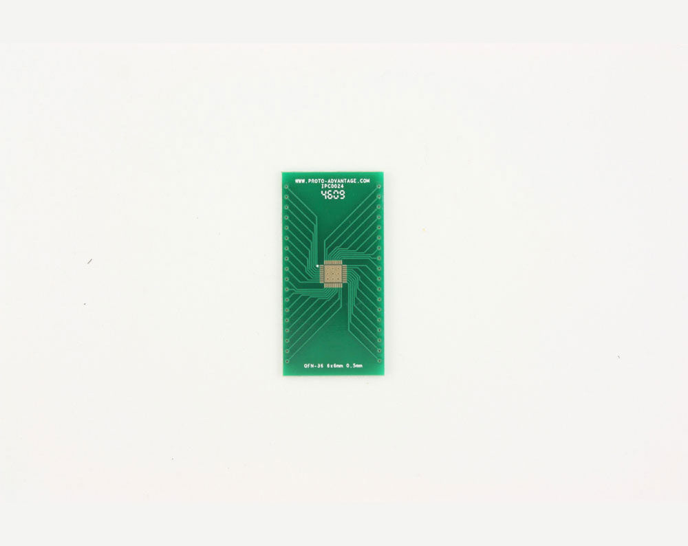 QFN-36 to DIP-40 SMT Adapter (0.5 mm pitch, 6 x 6 mm body, 4.1 x 4.1 mm pad)