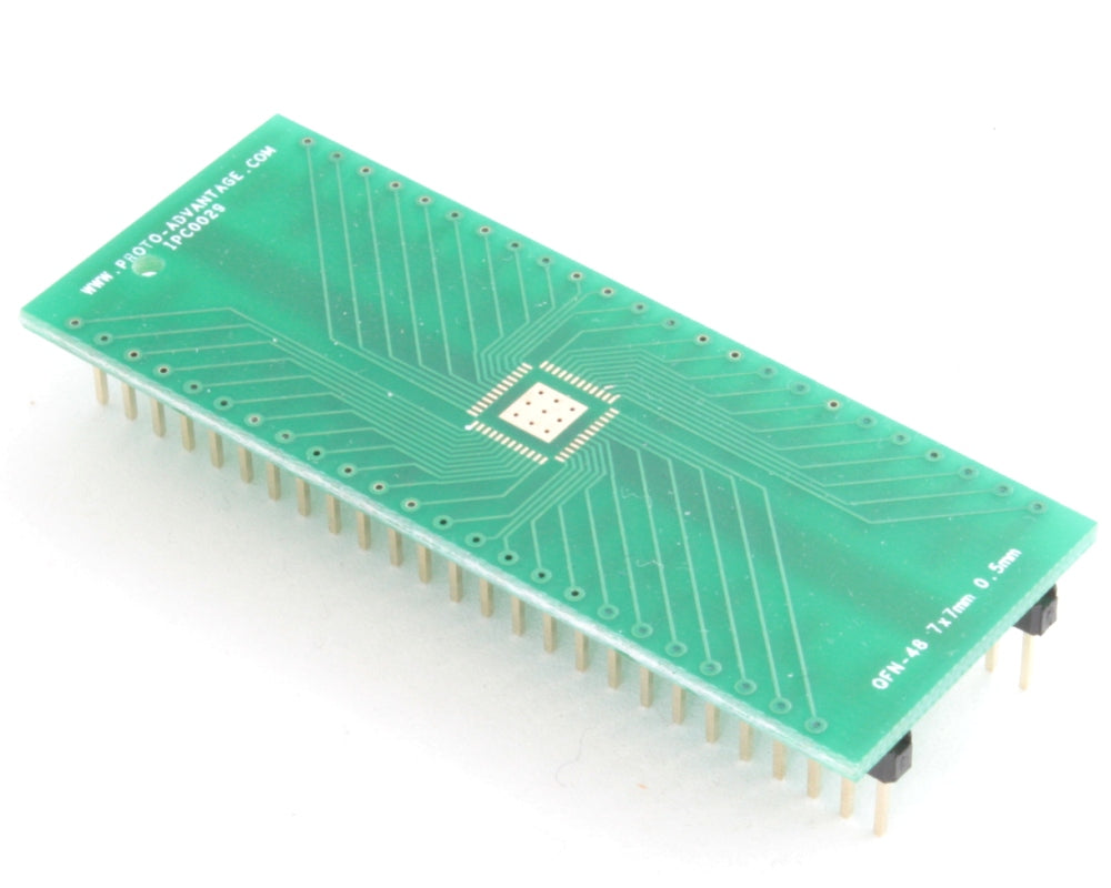 QFN-48 to DIP-52 SMT Adapter (0.5 mm pitch, 7 x 7 mm body, 4 x 4 mm pad)