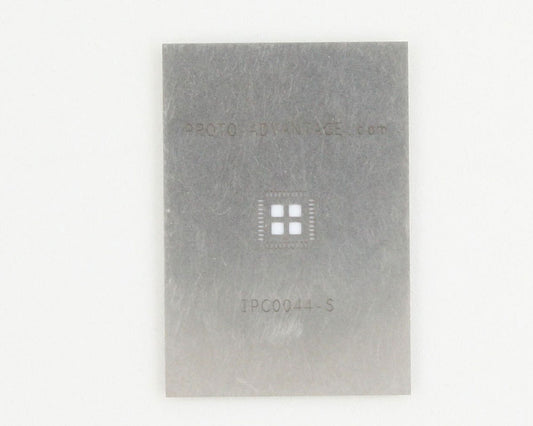 QFN-40 (0.4 mm pitch, 5 x 5 mm body, 3.5 x 3.5 mm pad) Stainless Steel Stencil