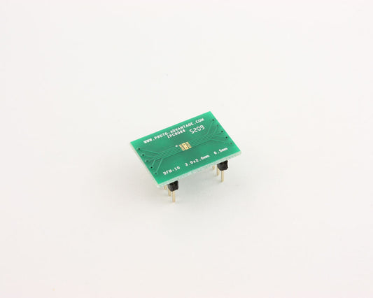 DFN-10 to DIP-14 SMT Adapter (0.5 mm pitch, 3.0 x 2.0 mm body)