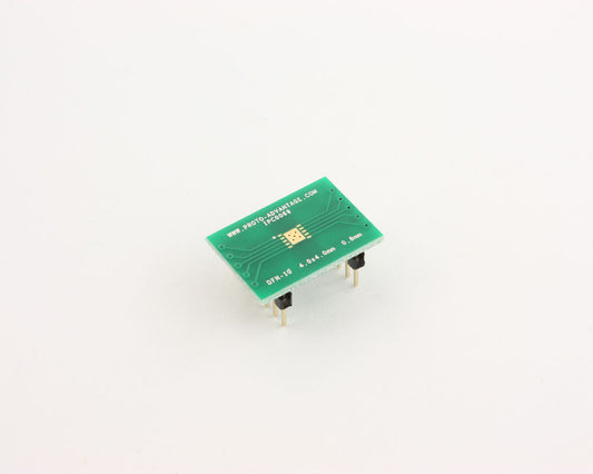DFN-10 to DIP-14 SMT Adapter (0.8 mm pitch, 4.0 x 4.0 mm body)