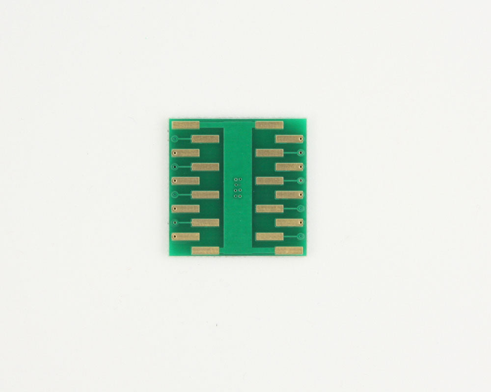 DFN-16 to DIP-20 SMT Adapter (0.5 mm pitch, 5.0 x 3.0 mm body)
