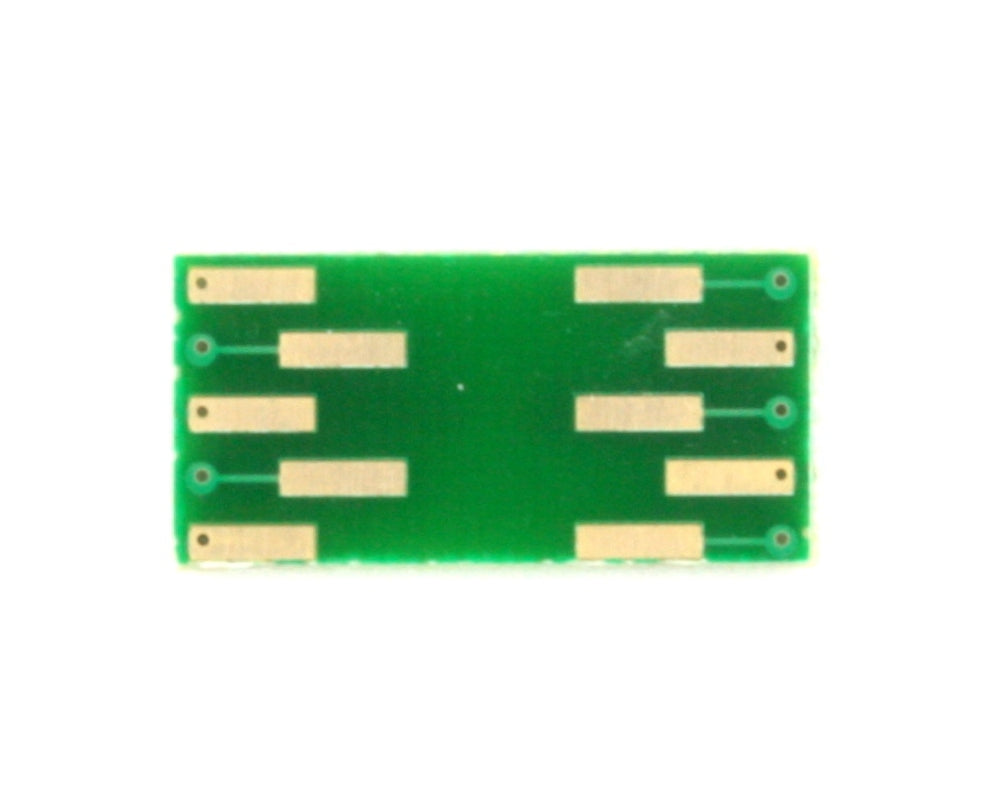 DFN-10 to DIP-10 SMT Adapter (0.4 mm pitch, 2.0 x 2.0 mm body)