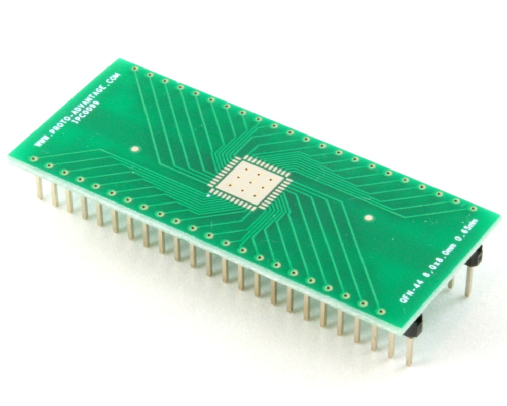 QFN-44 to DIP-48 SMT Adapter (0.65 mm pitch, 8.0 x 8.0 mm body)