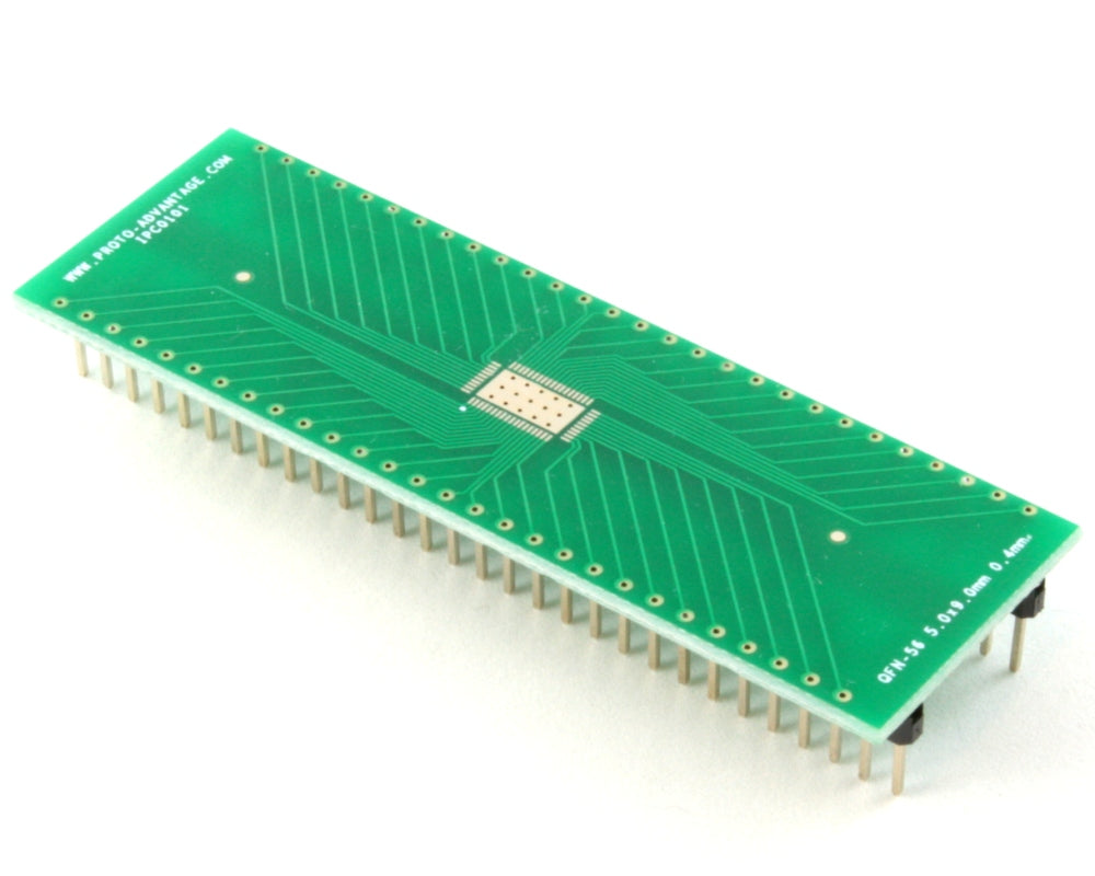 QFN-56 to DIP-60 SMT Adapter (0.4 mm pitch, 5.0 x 9.0 mm body)