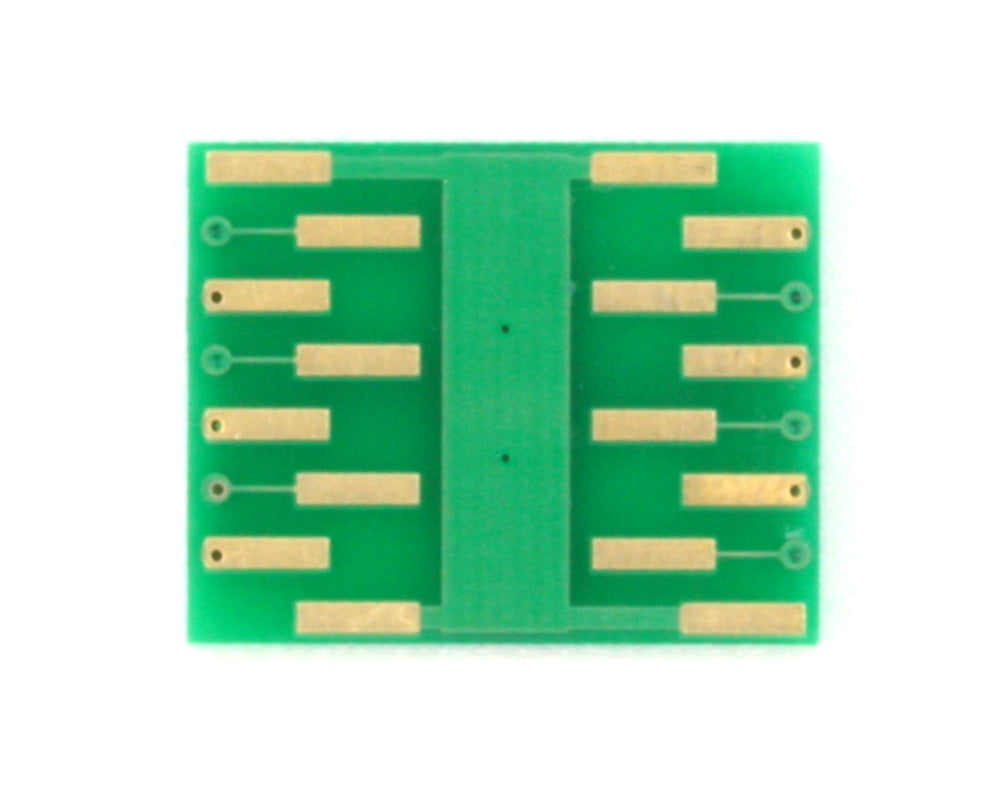 DFN-12 to DIP-16 SMT Adapter (0.45 mm pitch, 3.0 x 2.0 mm body)