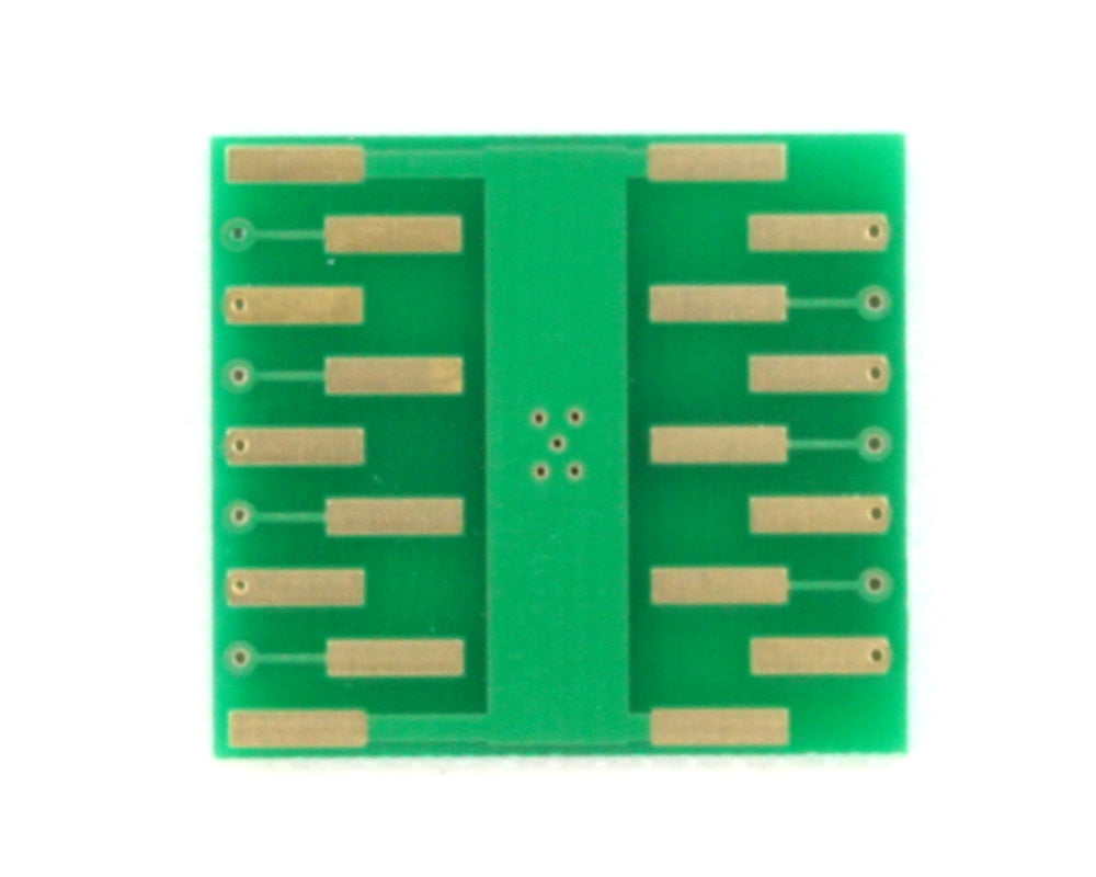 DFN-14 to DIP-18 SMT Adapter (0.5 mm pitch, 4.0 x 4.0 mm body)