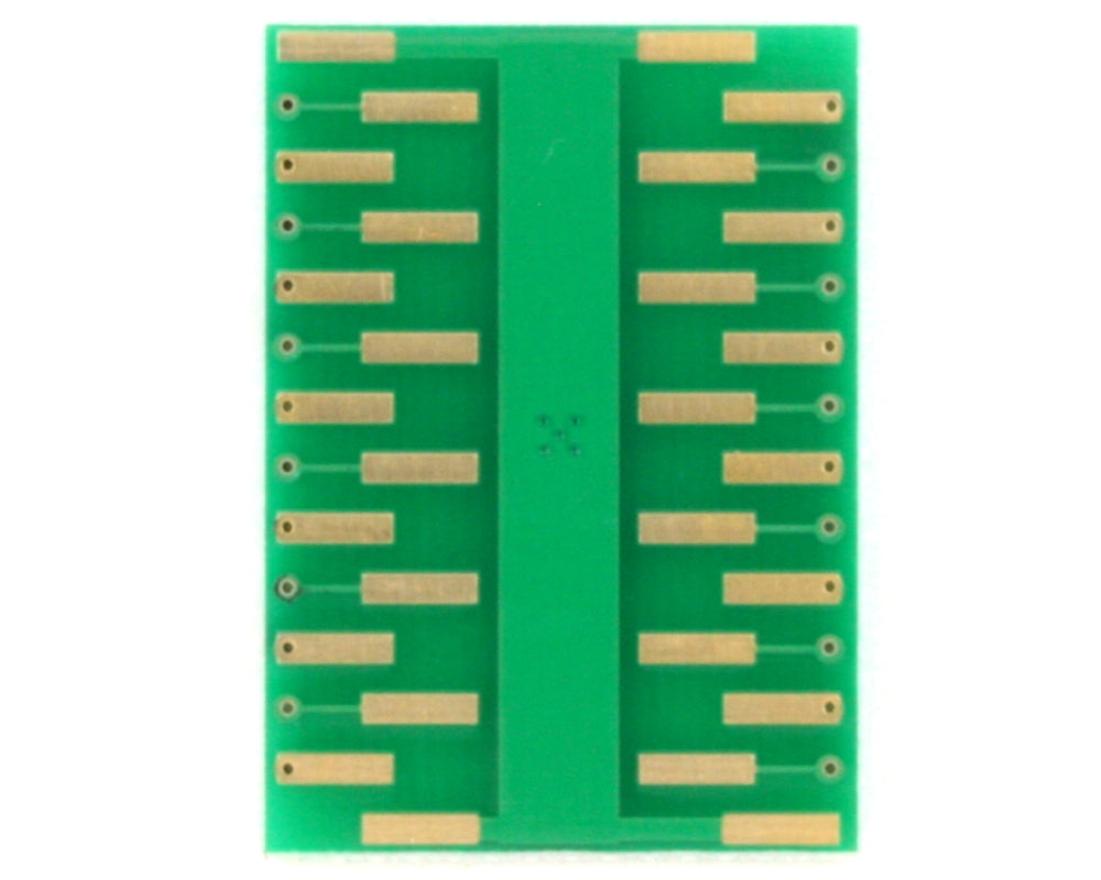 QFN-24 to DIP-28 SMT Adapter (0.4 mm pitch, 3.5 x 3.5 mm body)
