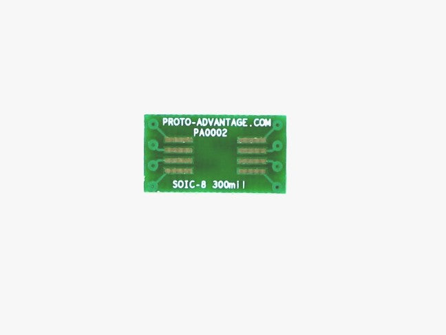 SOIC-8 to DIP-8 SMT Adapter (1.27 mm pitch, 300 mil body)