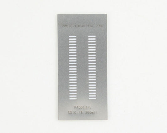 SOIC-48 (1.27 mm pitch) Stainless Steel Stencil