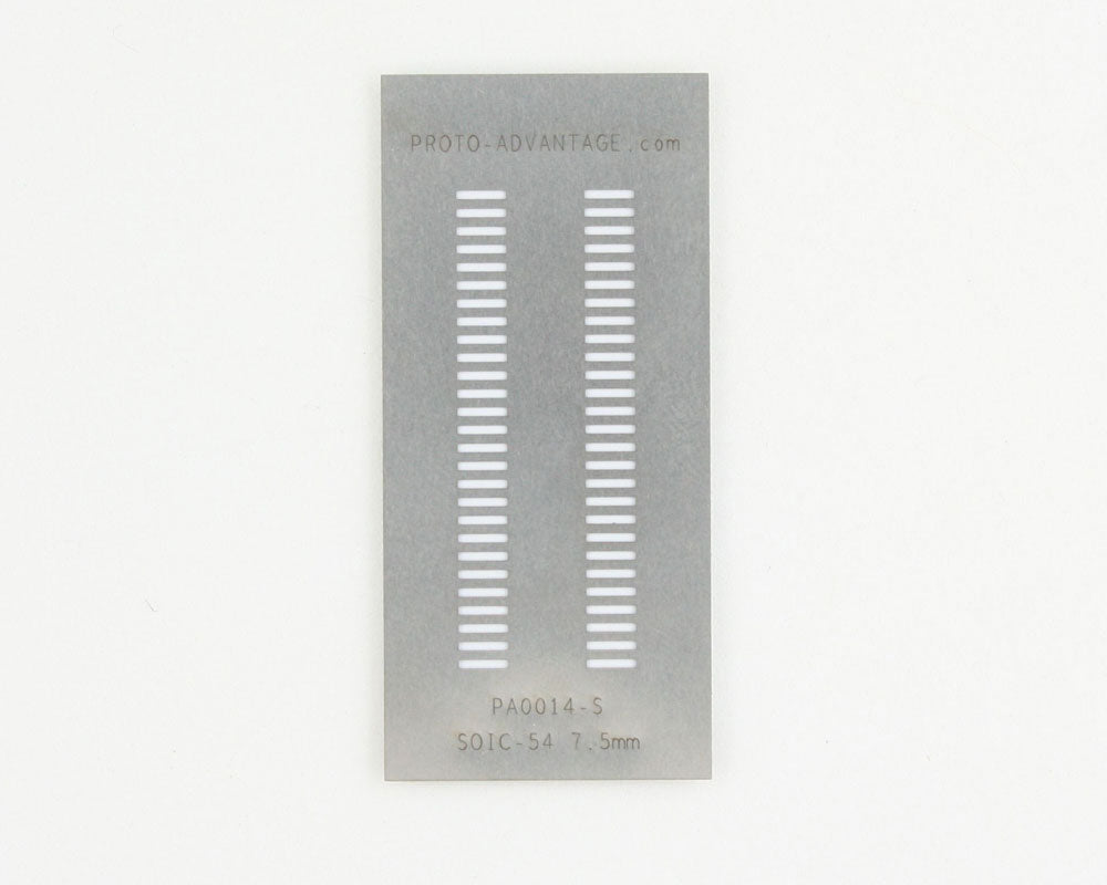 SOIC-54 (1.27 mm pitch) Stainless Steel Stencil