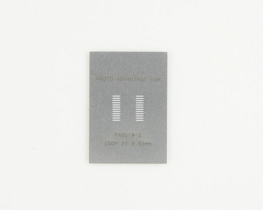 SSOP-24 (0.65 mm pitch) Stainless Steel Stencil