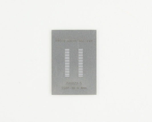 SSOP-36 (0.8 mm pitch) Stainless Steel Stencil