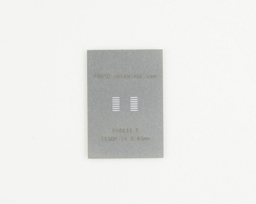 TSSOP-14 (0.65 mm pitch) Stainless Steel Stencil