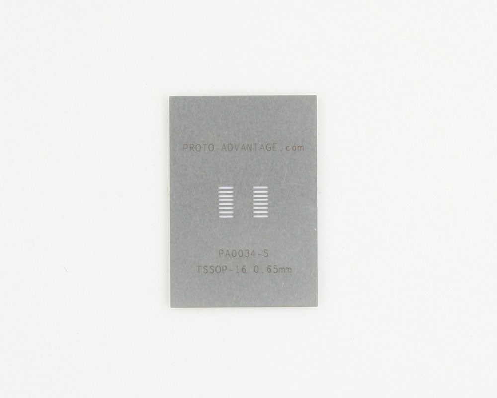 TSSOP-16 (0.65 mm pitch) Stainless Steel Stencil