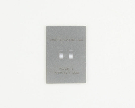 TSSOP-16 (0.65 mm pitch) Stainless Steel Stencil