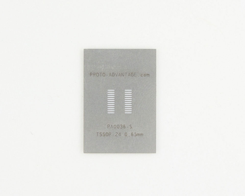 TSSOP-24 (0.65 mm pitch) Stainless Steel Stencil