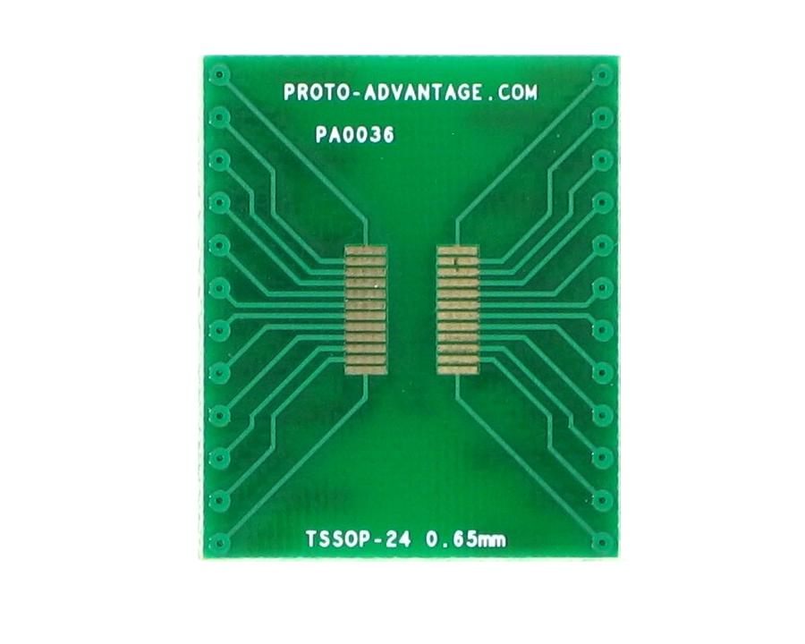 TSSOP-24 to DIP-24 SMT Adapter (0.65 mm pitch)