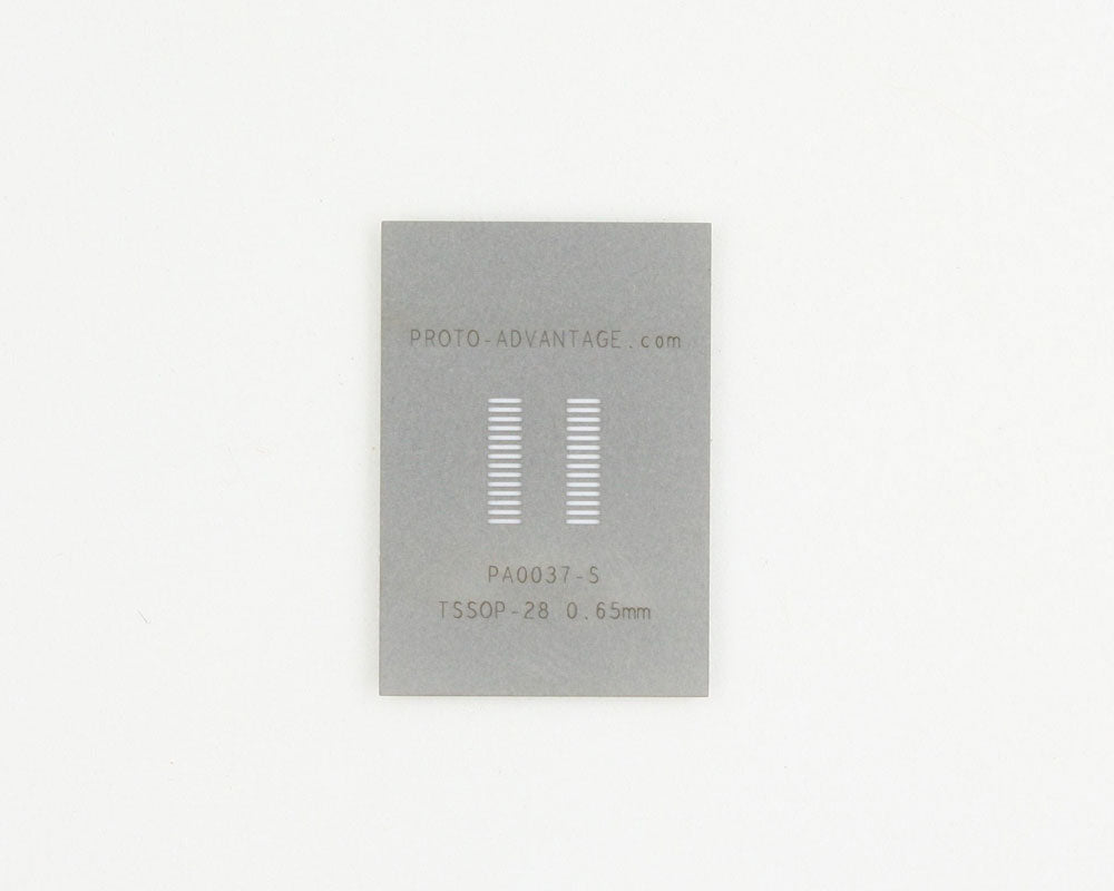 TSSOP-28 (0.65 mm pitch) Stainless Steel Stencil