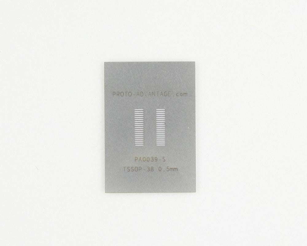 TSSOP-38 (0.5 mm pitch) Stainless Steel Stencil