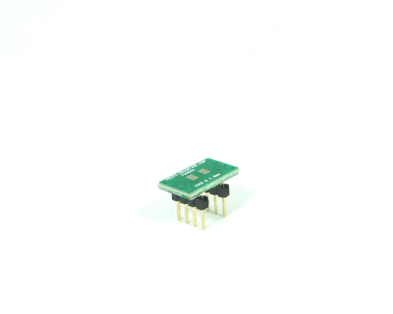 VSOP-8 to DIP-8 SMT Adapter (0.65 mm pitch, 2.8 mm body)
