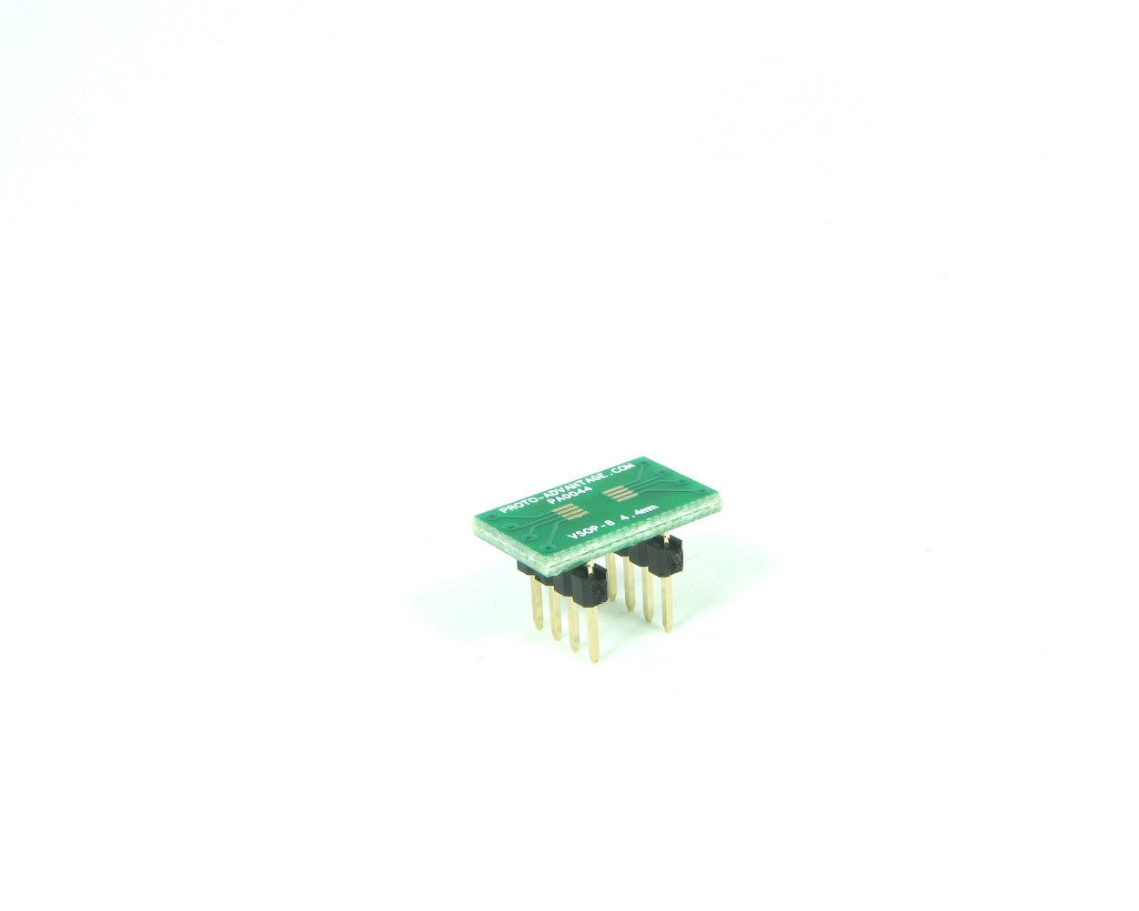 VSOP-8 to DIP-8 SMT Adapter (0.65 mm pitch, 4.4 mm body)