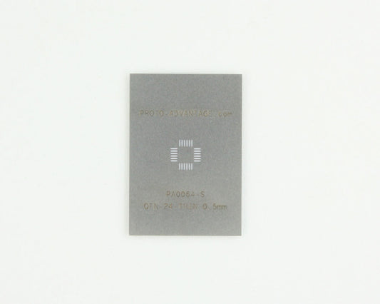 QFN-24-THIN (0.5 mm pitch, 4 x 4 mm body) Steel Stencil