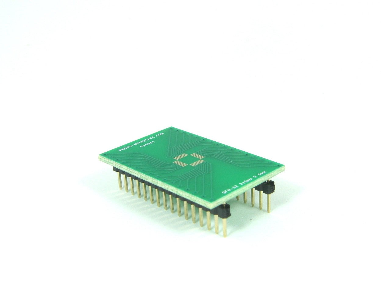 QFN-32 to DIP-32 SMT Adapter (0.5 mm pitch, 5 x 5 mm body)