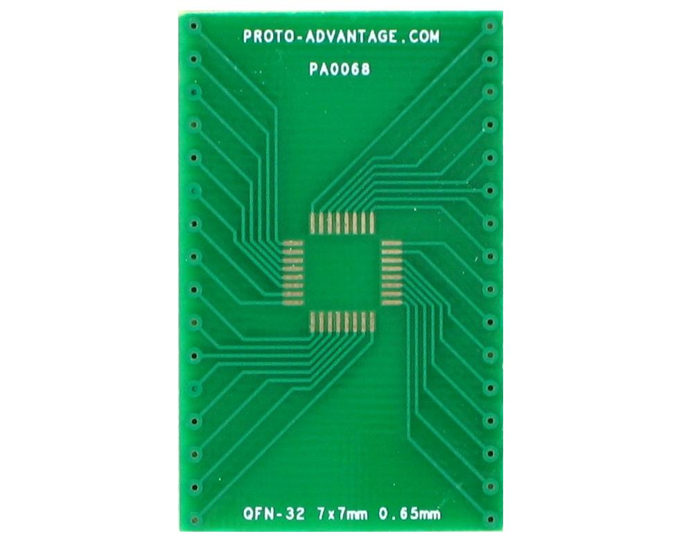 QFN-32 to DIP-32 SMT Adapter (0.65 mm pitch, 7 x 7 mm body)