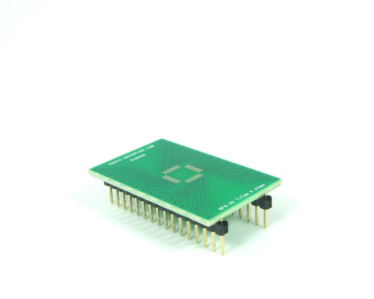 QFN-32 to DIP-32 SMT Adapter (0.65 mm pitch, 7 x 7 mm body)