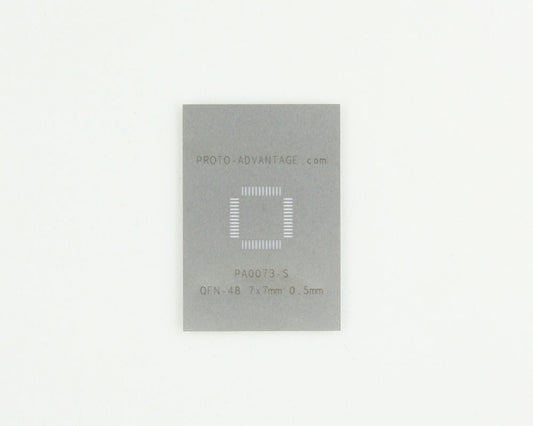 QFN-48 (0.5 mm pitch, 7 x 7 mm body) Stainless Steel Stencil