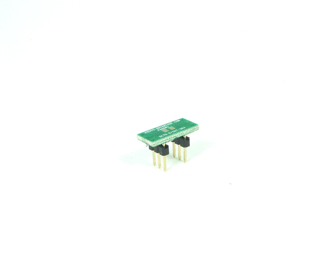 SOT-363 to DIP-6 SMT Adapter (0.65 mm pitch)
