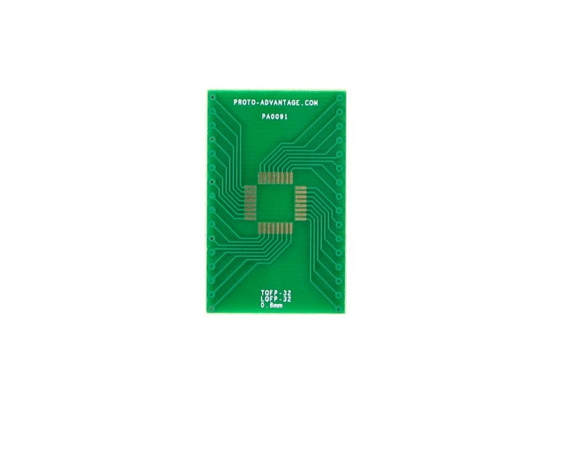 TQFP-32 to DIP-32 SMT Adapter (0.8 mm pitch, 7 x 7 mm body)