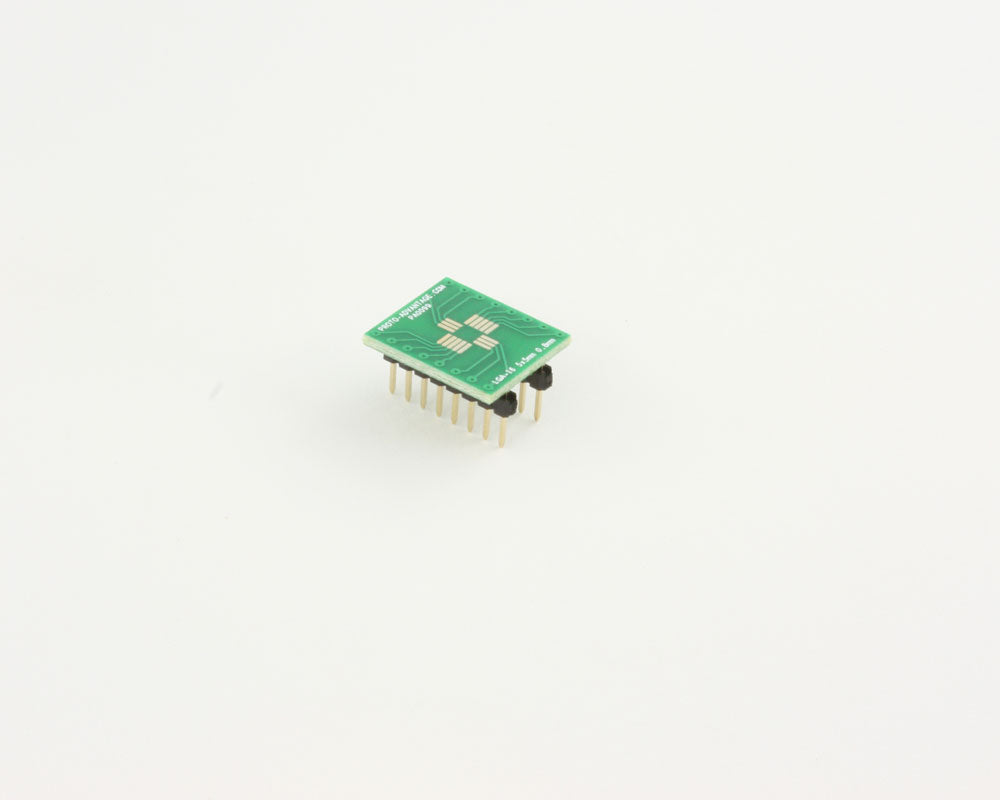 LGA-16 to DIP-16 SMT Adapter (0.8 mm pitch, 5 x 5 mm body)