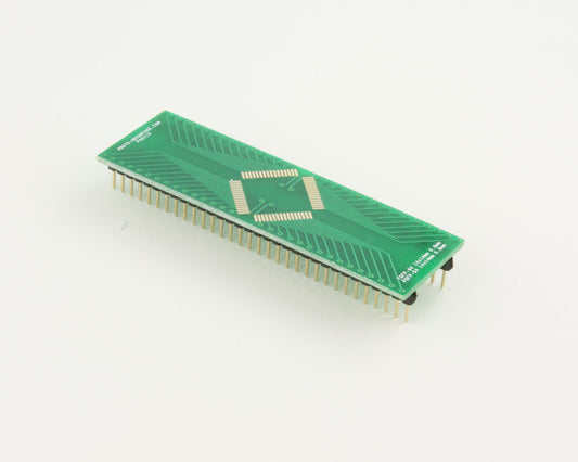 PQFP-64 to DIP-64 SMT Adapter (0.8 mm pitch, 14 x 14 mm body)