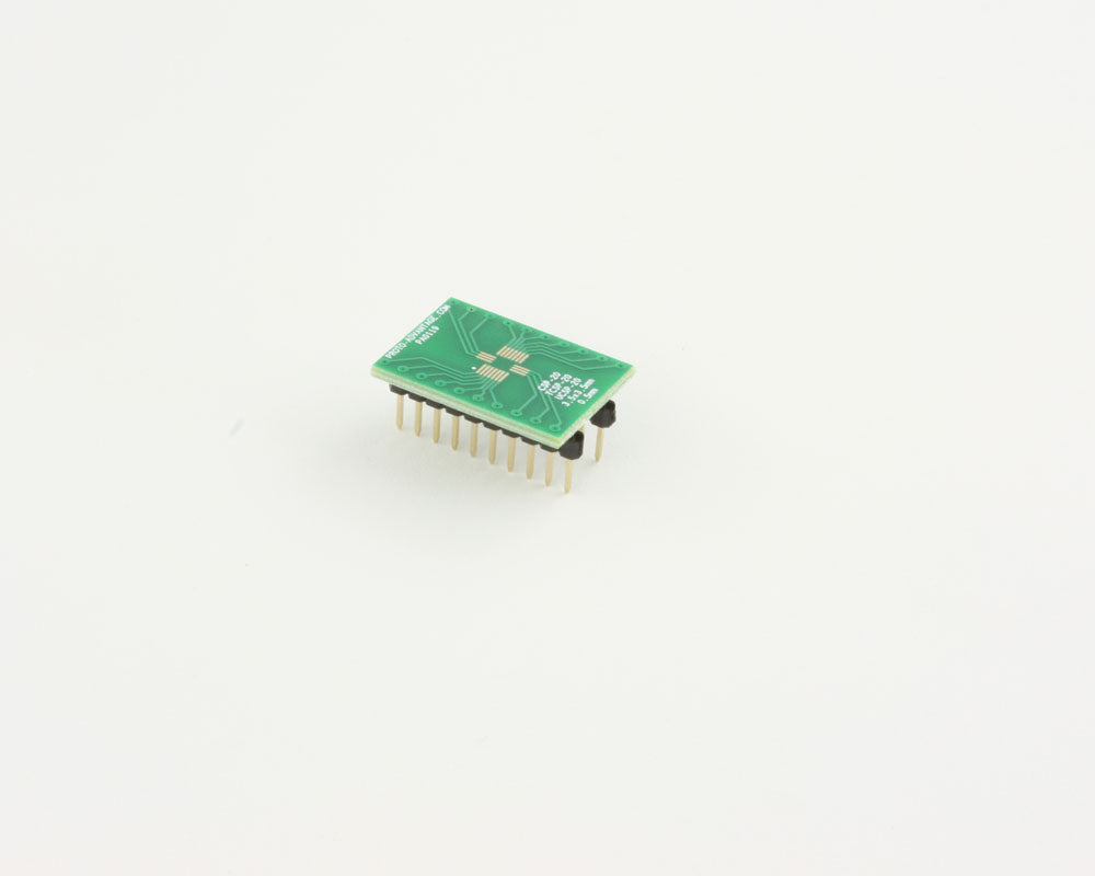 UCSP-20 to DIP-20 SMT Adapter (0.5 mm pitch, 3.5 x 3.5 mm body)