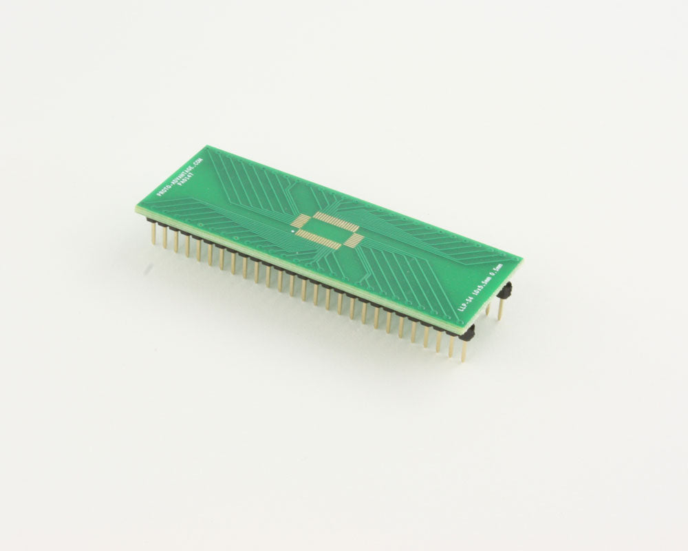 LLP-54 to DIP-54 SMT Adapter (0.5 mm pitch, 10 x 5.5 mm body)