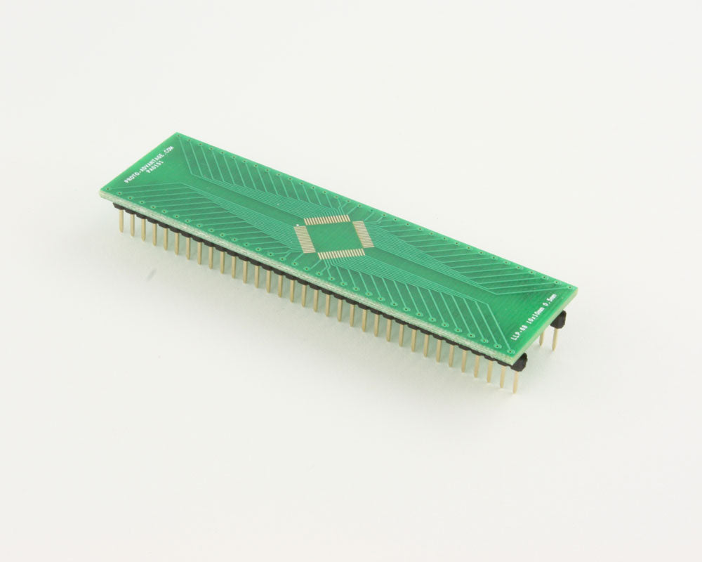 LLP-68 to DIP-68 SMT Adapter (0.5 mm pitch, 10 x 10 mm body)