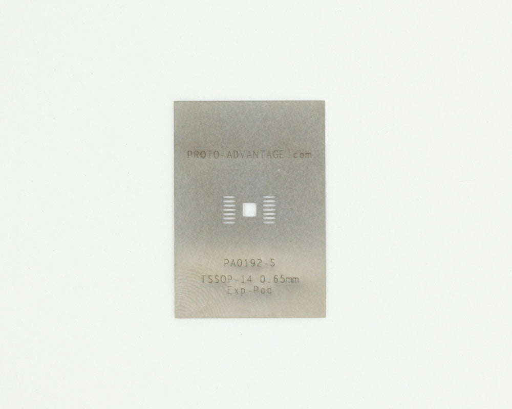 TSSOP-14-Exp-Pad (0.65 mm pitch) Stainless Steel Stencil