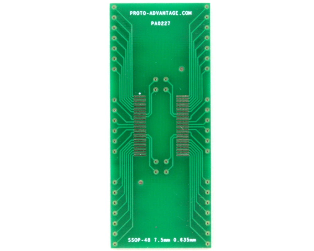SSOP-48 to DIP-48 SMT Adapter (0.635 mm pitch, 7.5 mm body)