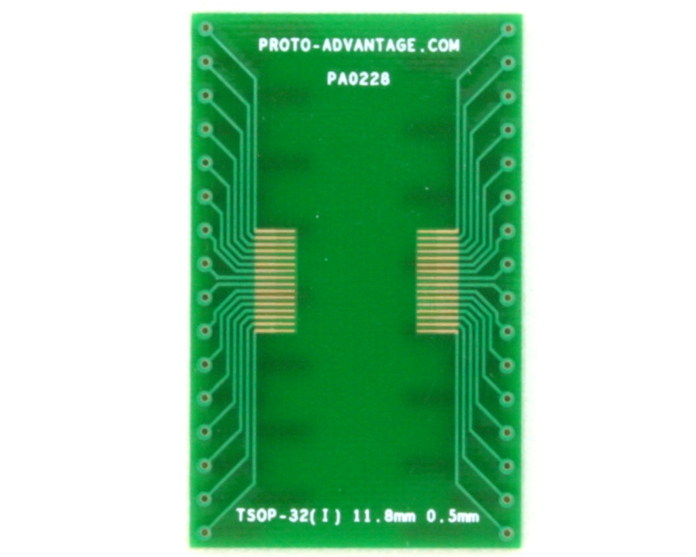 TSOP-32(I) to DIP-32 SMT Adapter (0.5 mm pitch, 11.8 mm body)