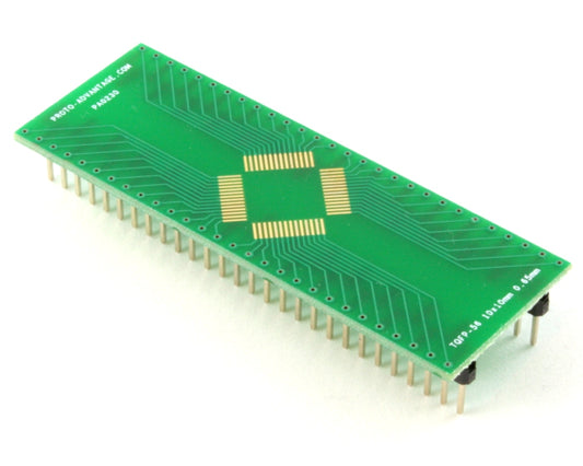 TQFP-56 to DIP-56 SMT Adapter (0.65 mm pitch, 10 x 10 mm body)